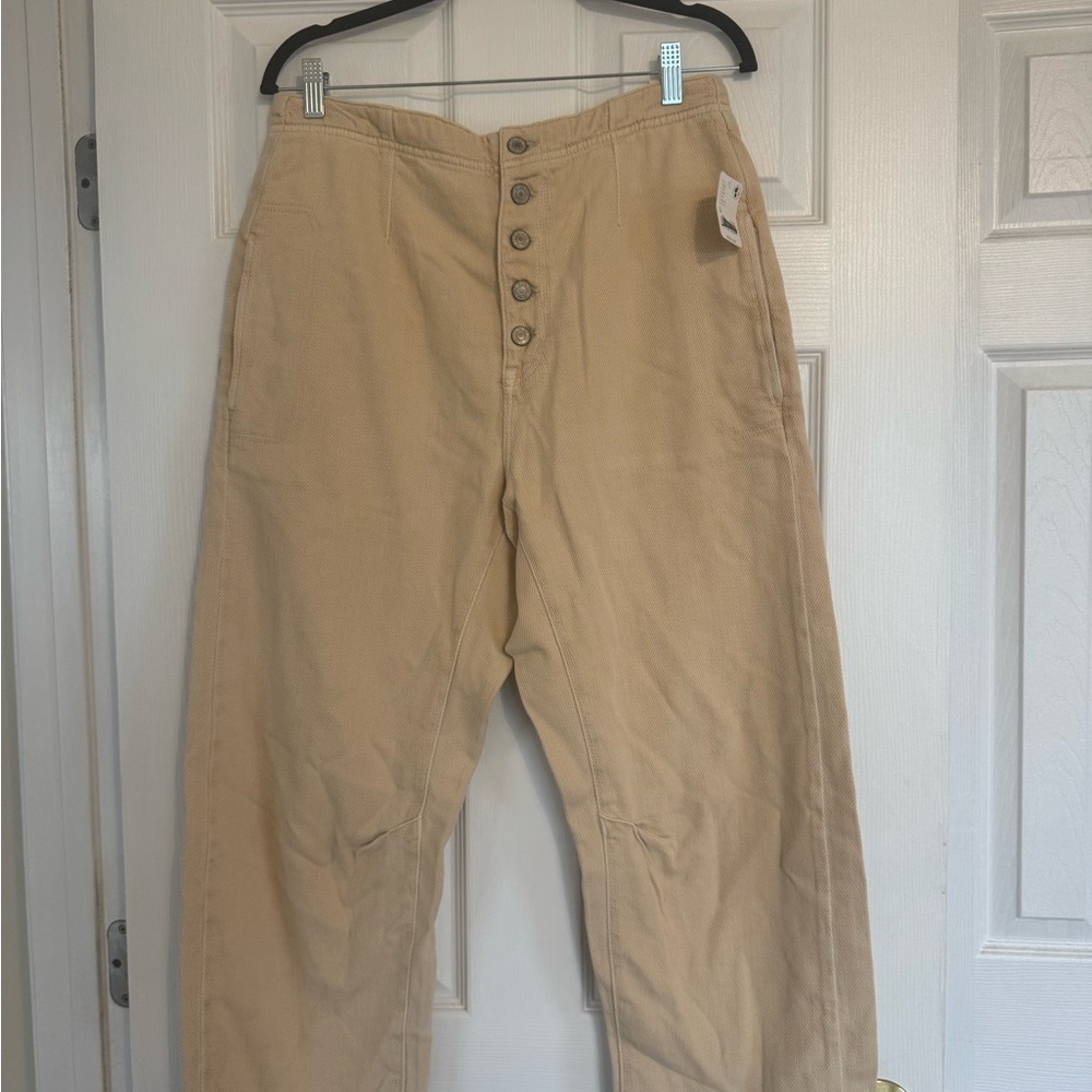 Free People Lightweight Barrel Cut Jeans